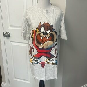 TAZ x BULLS Vintage Tshirt 1995 Rare NBA Basketball
